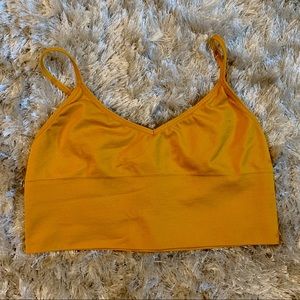 Yellow crop top